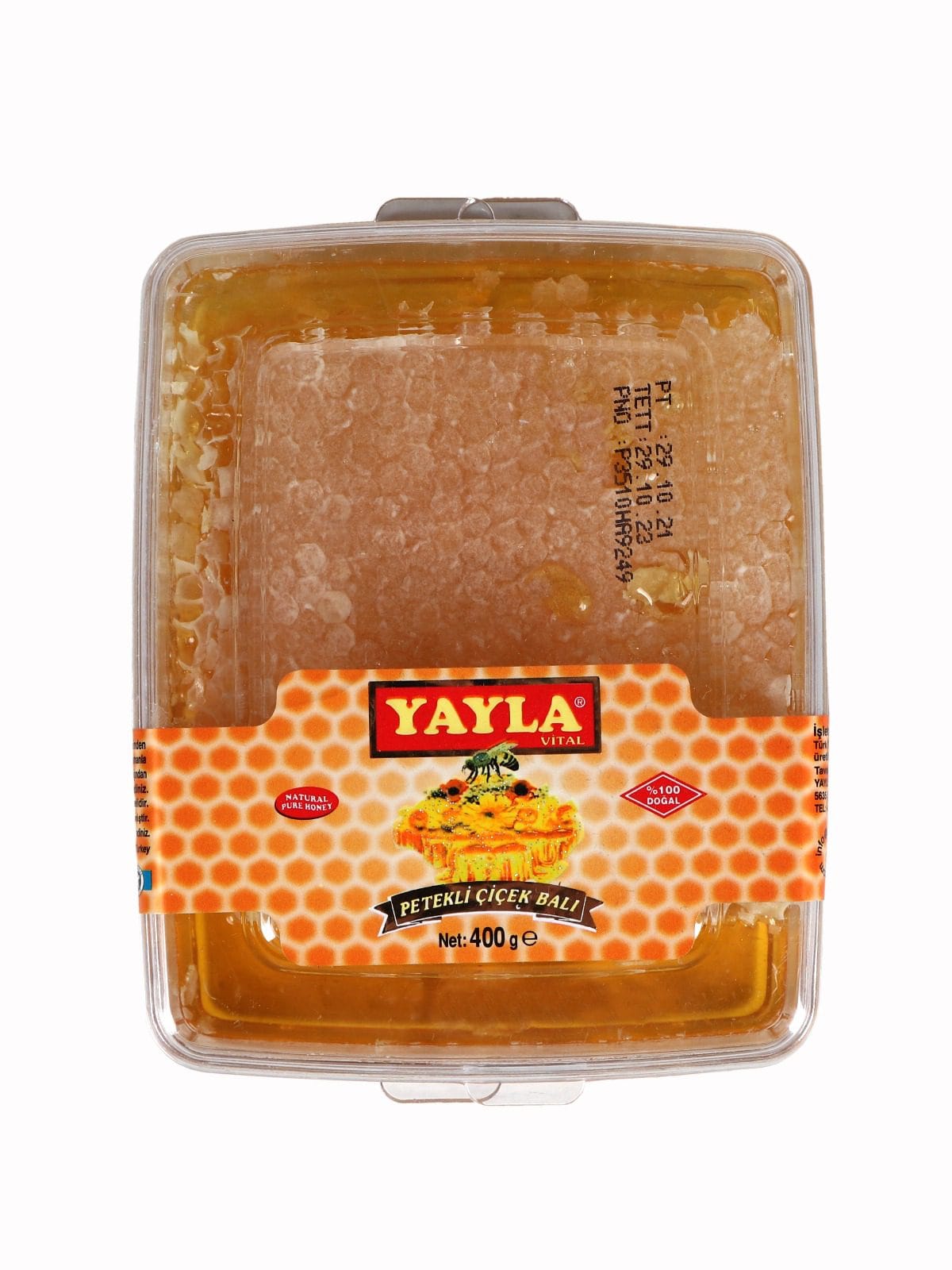 yayla kesme petekli bal 400 gr 110